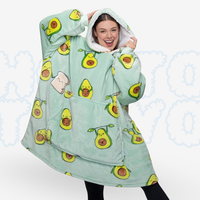 Hotto Tokyo™ ふわもこ着るブランケット・フード付き（アボカド）
