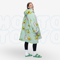 Hotto Tokyo™ ふわもこ着るブランケット・フード付き（アボカド）