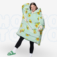 Hotto Tokyo™ ふわもこ着るブランケット・フード付き（アボカド）
