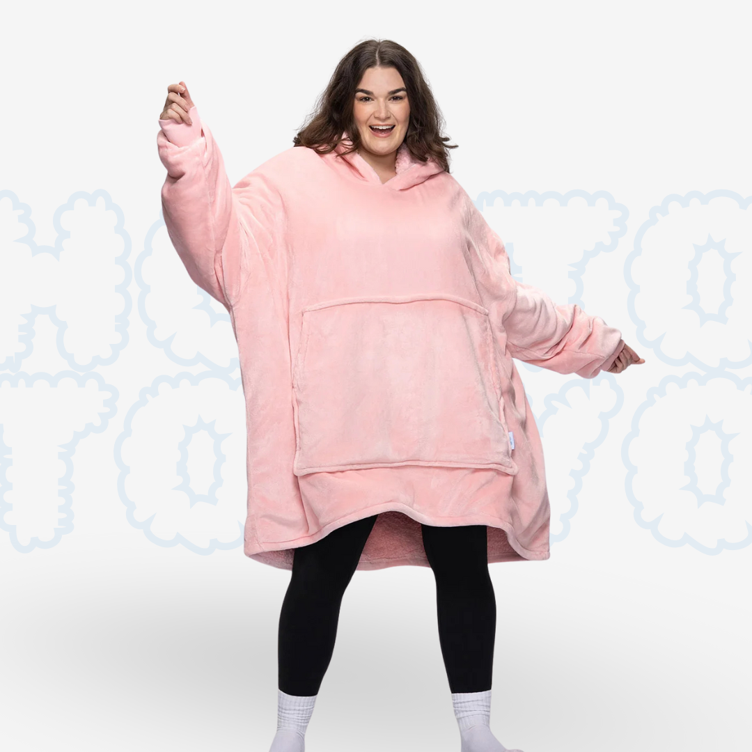 Hotto Tokyo™ ふわもこ着るブランケット・フード付き（ピンク）