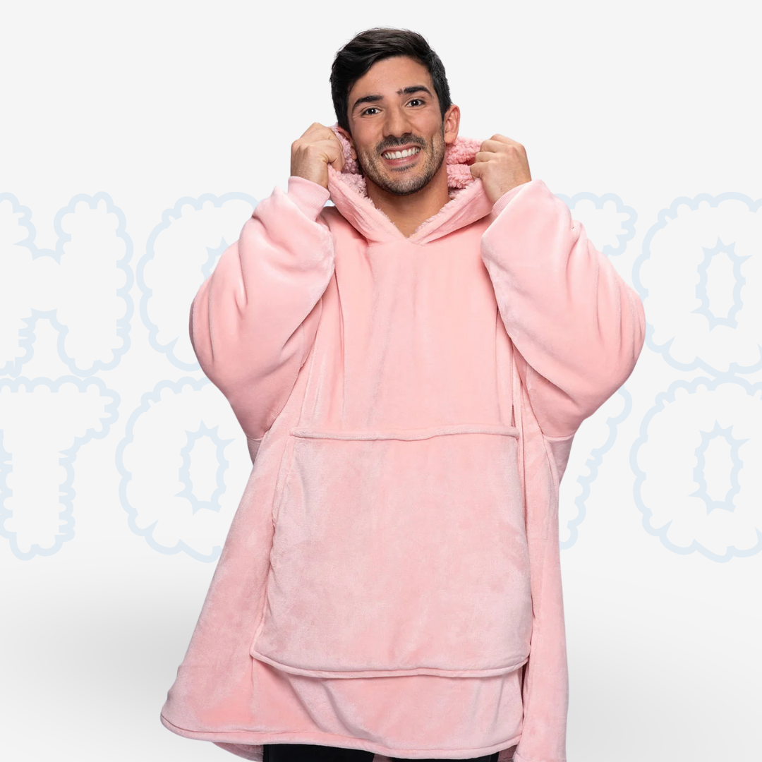 Hotto Tokyo™ ふわもこ着るブランケット・フード付き（ピンク）