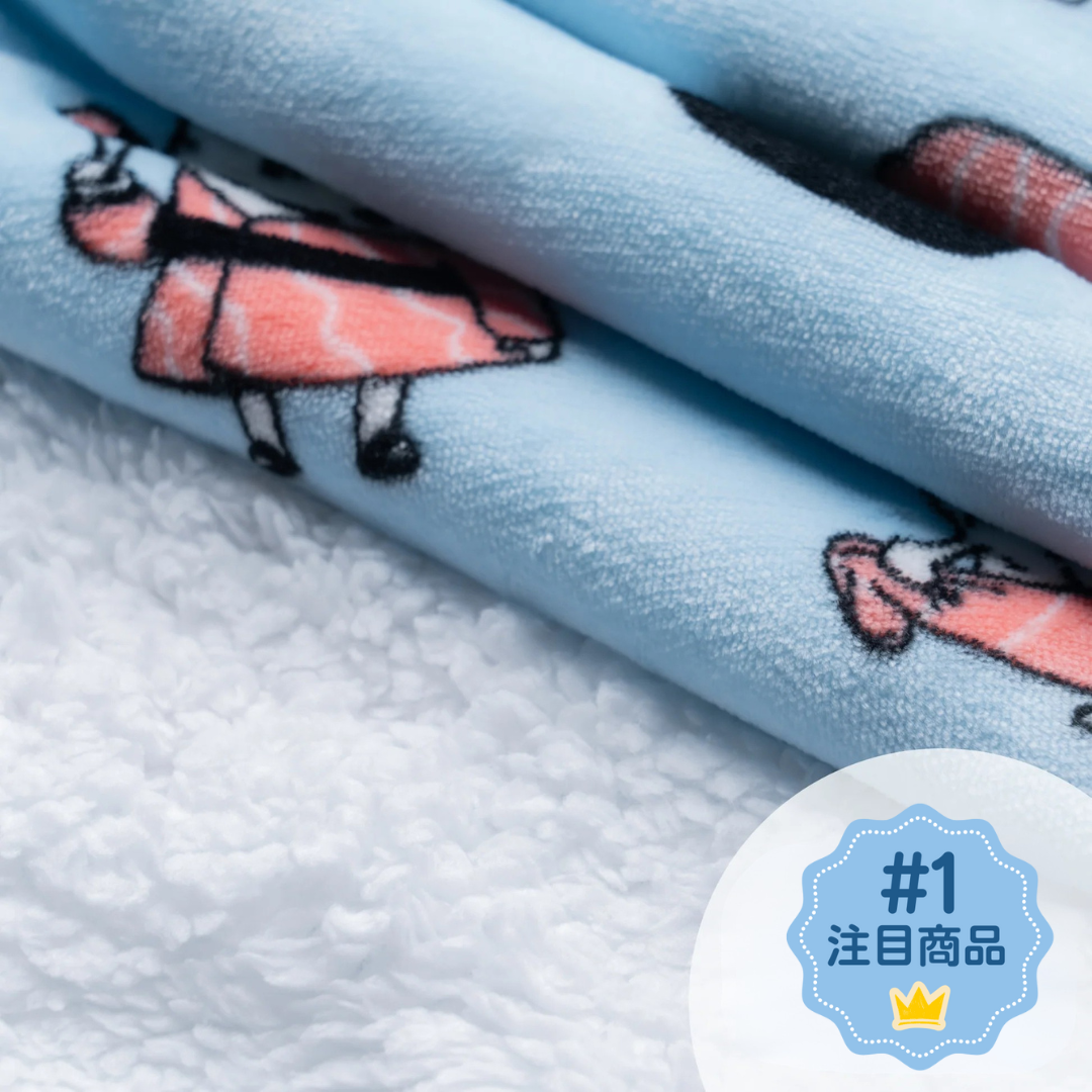 Hotto Tokyo™ ふわもこ着るブランケット・フード付き（バーガンディ）